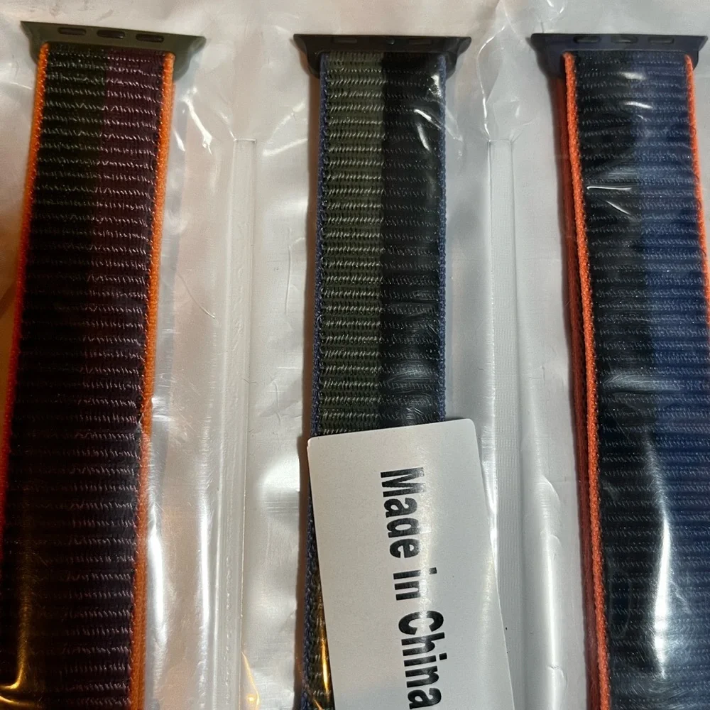 6 Pack Sport‎ Loop Watch Bands Nylon Fabric For Apple Watch 42 44 45mm